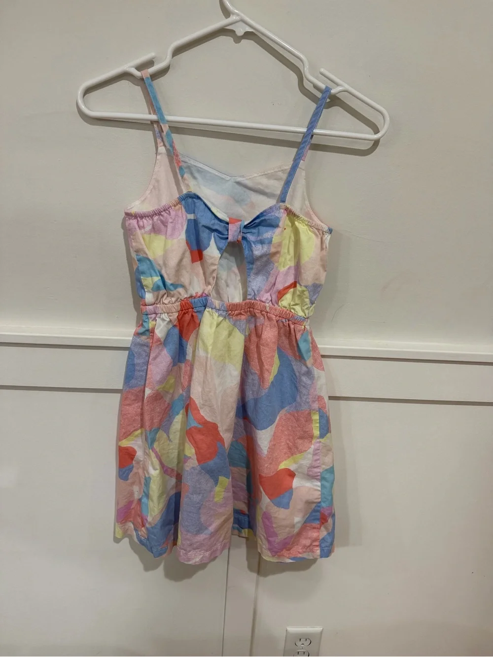 GAP Girls Colorful Flower Print Sundress in Blue, Pink, Red, Yellow, Size 10